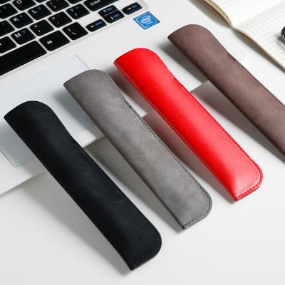 China Schools & PU Leather Stationery Pen Pencil Bag For Offices High Grade Quality Colors Protect Case With Logo for sale