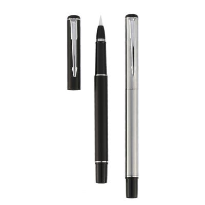 China Promotion\Business\New Portable Chinese Brush Pen Kanji Japanese Sumi Painting Drawing Ink Design Metal Fountain Writing Pens Calligraphy School\Office for sale