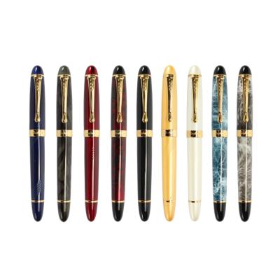 China Wholesale Luxury Famous Brand Gift Pens Jumbo Marble Paint Fountain Pen With Gift Pen Box Jinhao X450 for sale