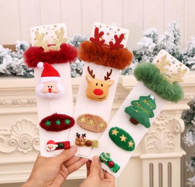 China 2020 New Christmas Christmas Gift Hairpin Brooch Bracelet Christamas Home Decor Decorations New Set Christmas Novelty New Gift for sale