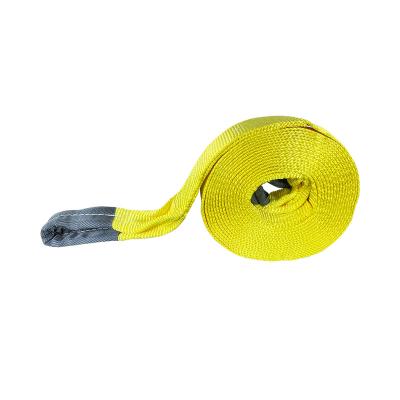 China Perfect for use in ATV/UTV Flat 100% Polyester Eye-eye Ropes Cargo Towing Straps for sale