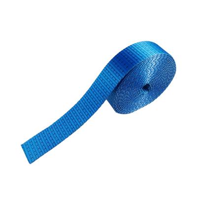 China Hot Sale 35mm Width High Tenacity High Tenacity Polyester Yarn Industrial Webbing For Lashing Straps for sale