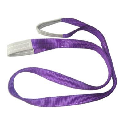 China Heavy Duty 100% Polyester Webbing Double Eye 1T Flat Sling for sale