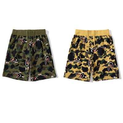 China New Bape QUICK DRY shorts fashion Hot-selling Japanese camouflage shark tooth printing men's and women's plus size casual shorts for sale