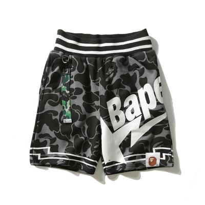 China 2022 QUICK DRY Hot Selling Bape Shorts Star Letter Pure Cotton Printing Casual Loose Fashion Style Unisex Shorts for sale