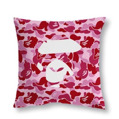 China New Designer BAPE PORTABLE Monkey Pillow Home Sofa Car Out Door Main Letter Five Point Star Camouflage Men And Women The Same Pillow for sale