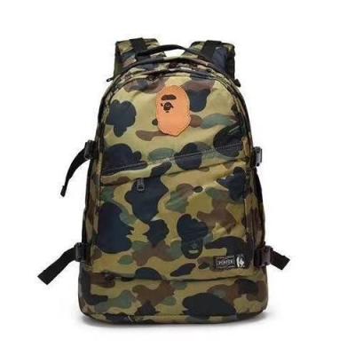 China 2022 BAPE Water Proof BAPE Camouflage Backpack Lightweight Waterproof Monkey Backpack Men's and Women's Main Printing Casual Bag for sale