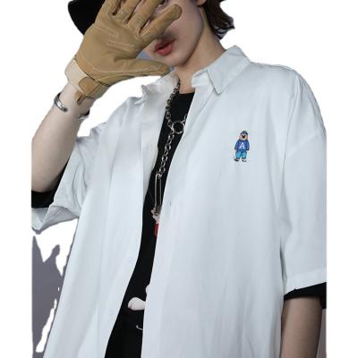 China New Arrival Hip Hop Summer Casual White Men's Cool Anti-pilling Fashion Shirt for sale