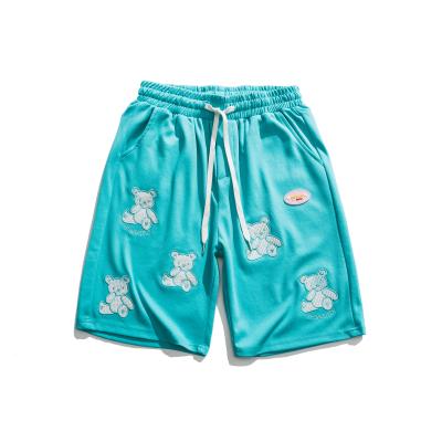 China Custom High Quality Hip Hop Logo Patches 100% French Terry Running Sport Short Board Cotton Shorts for sale