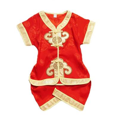 China Tang Suits Baby New Year Traditional Anti-Static Set Of Children's Clothing Shorts Sleeved Favorite for sale