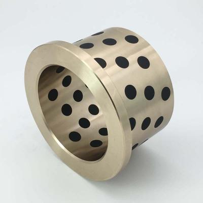 China Building Material Shops Cast Brass And Graphite Flange Bushing Bearing, Solid Lube Oil Free Bearings, Manufacturer for sale