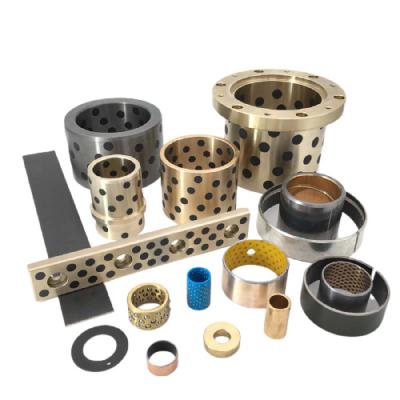 China Material of Construction Shops Bronze Bushing, Copper Slide Bush, Flanged Brass Bimetal Bushing OEM Available for sale