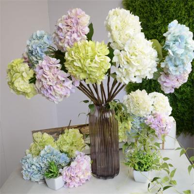 China Natural Touch European Wedding Artificial Hydrangea Dried Flower Bunch For Sale for sale