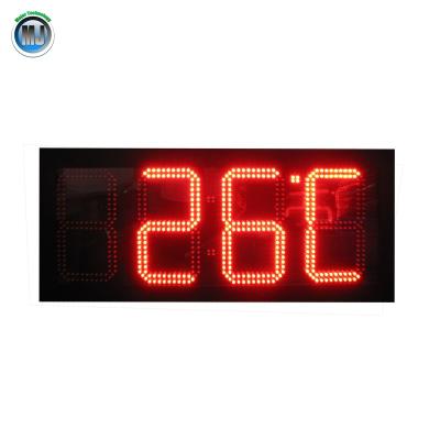 China Outdoor Waterproof Digit LED Remote Control 10inch Time And Temperature Display for sale