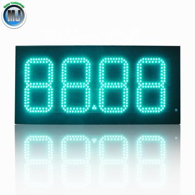 China Adjustable and High Brightness Green Color RF High Brightness LED Gas Price Outdoor Waterproof Remote Control Switch for sale