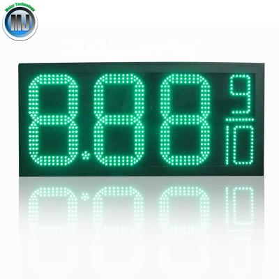 China Outdoor Double Side Display Height Brightness RF Remote Control Double Sided Led Gas Price Sign for sale