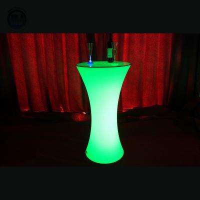 China Nightclub Bar Colors Changing LED Remote Control Rechargeable Illuminated Cocktail Table for sale