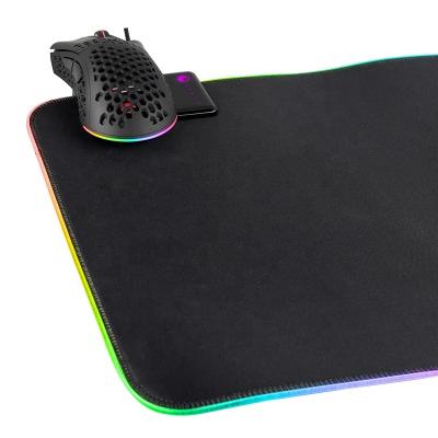 China Popular RGB Wireless Charging Game Mousepad for Mouse and Smartphones for sale