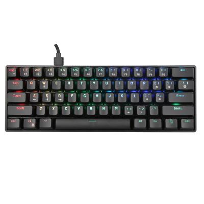 China 2.4G USB 61 Keys Anti-ghosting Backlit Mechanical Gaming Keyboard For Home Office for sale