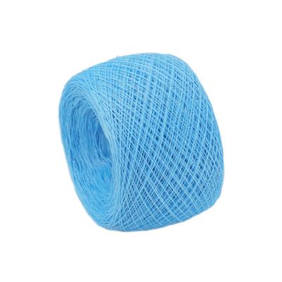 China Best Viable Hot Sale High Quality Selling 100% Vortex Spun Polyester Dyed Recycled Artificial Linen Wool Yarn Spinning Machine Yarn for sale