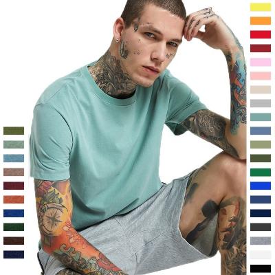 China Custom High Quality Blank Cotton OEM Anti-wrinkle T-shirt Men's Casual Sports T-shirt Logo Multicolor Vintage Short Sleeve for sale