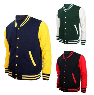 China Wholesale Blank QUICK DRY Custom Letterman Cotton Varsity Baseball Jackets Mens Casual Simple Winter College Jacket Custom for sale