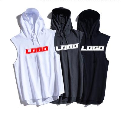 China QUICK DRY Hoodies Men Beach Hip Hop Streetwear Workout Cotton Men Top Tank Top Muscle Gym Sport Bodybuilding Slim Sleeveless Vest for sale