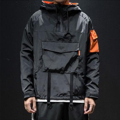 China New Summer Men's Jacket Hooded Sweater Fashion Slim Quick-Dry Waterproof Anorak Loose Pocket Tracksuit Large for sale