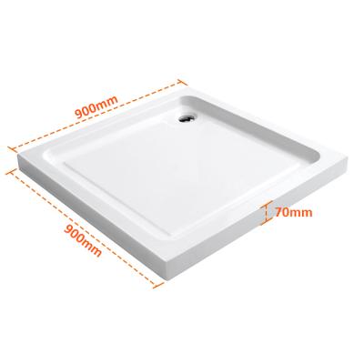 China 2021 Modern Bathroom Shower Tray Anti-Slip Square Shower Base Tray 90x90 Walk In Shower Enclosure With Trays for sale