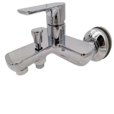 China With Slide Bar Wall Mounted Zinc Bath Shower Faucet Single Lever Bathroom Faucet Mixer - for sale