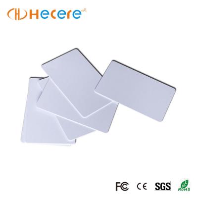 China PVC/PET/PETG Factory Price Smart Rfid 13.56MHz S50 1K Rewritable White Card for sale