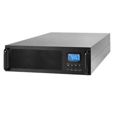 China Chinese High Frequency Interactive Networking Price Rack Mount System 6KVA 220V Sine Wave UPS Pure Power for sale