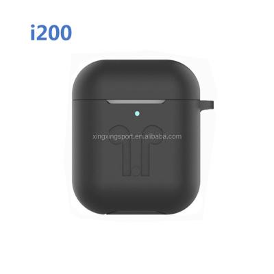 China OEM LOGO Protable Mini V5.0 earphone i200 tws comfortable wearing high fidelity earphone with wireless charging case for sale