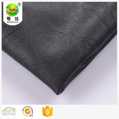 China Shaoxing Waterproof Hot Sale Jacket PU Leather Fabric for sale