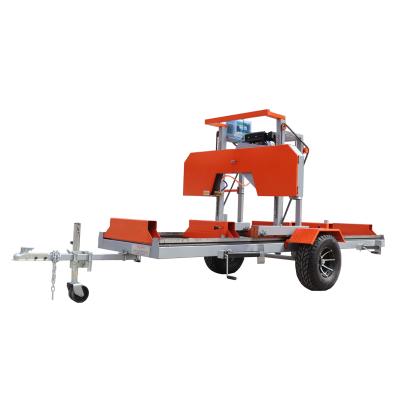 China Factory Price XL590 Horizontal Horizontal Type Mobile Diesel Engine Wood Band Saw Machine for sale