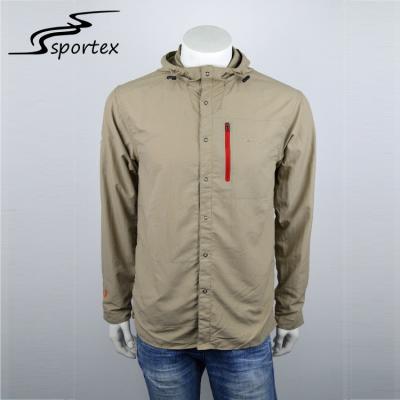 China New Arrival Casual Outdoor Clothing Long Sleeve Mens Hiking Jacket Plain Dyed for sale