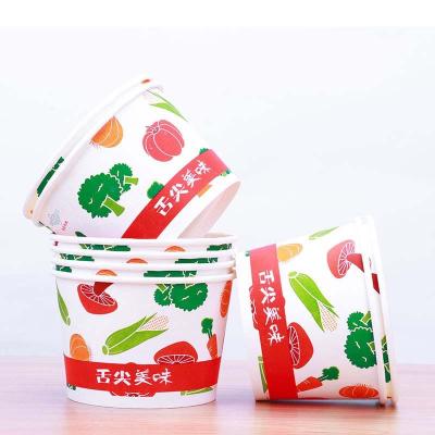 China Modern Custom Disposable Kraft Paper Boxes Food Storage Containers Packaging Paper Cup Bowl for sale