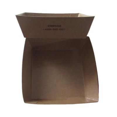 China Wholesale Disposable Kraft Paper Box Fries Fried Chicken Wings Paper Box Disposable Paper Box for sale