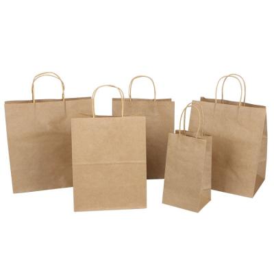 China Wholesale Customized Disposable Kraft Paper Bag Gift Packaging Bag Food Paper Bag for sale