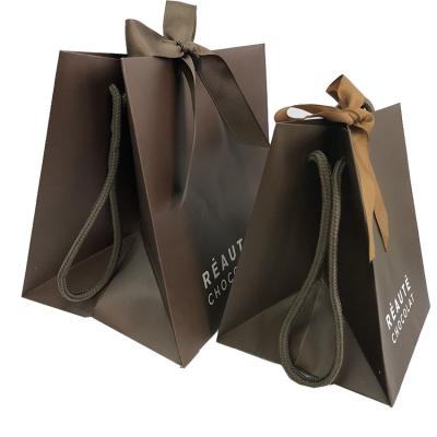 China Recycled Materials OEM Custom Paper Bag Wholesale Customized Paper Bags Luxury Shopping Paper Bags With Your Own Logo for sale