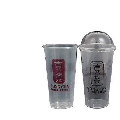 China Modern hot sale milk tea plastic cups 90 caliber 500ml700ml plastic cups disposable plastic cups for sale