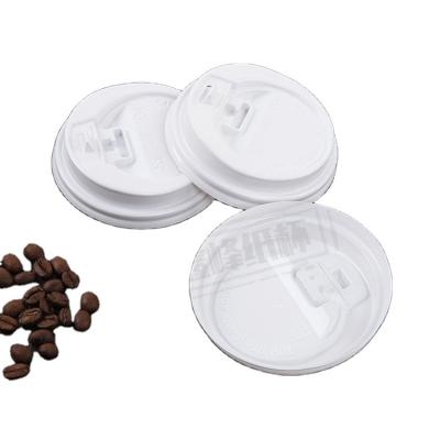 China Disposable Coffee Cup Lid Coffee Paper Cup Holder Black Disposable Packing Plastic Cup Lid for sale