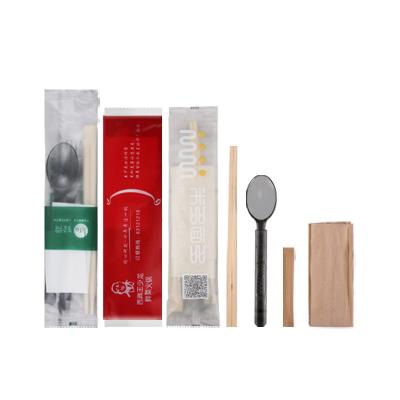 China Best Quality Disposable Paper Custom Sleeve Wrapped Disposable Bamboo Chopsticks With Logo Disposable Chopstick Set for sale