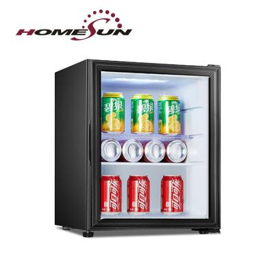 China COMPRESSOR OEM Compressor Based Cooling Minibar , Hotel Mini Bar Glass Door Mini Fridge 20 Liter for sale