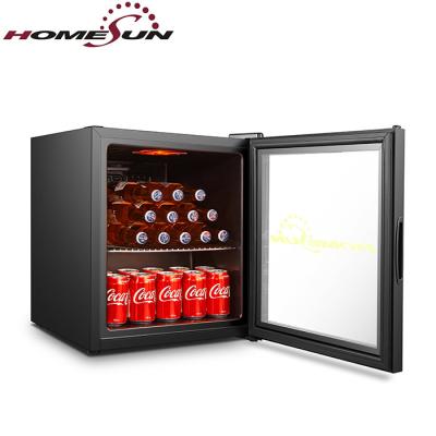 China Compressor retro mini hotel black geladera redbull comercial refrigerator fridge bar on sale for sale