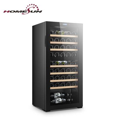 China Low Noise Led Hotel 45 Bottles Double Zone Wine Cooler Rack , Large Wine Cooler Fridge for sale