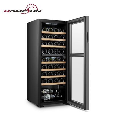 China Hotel Wholesale 36 Bottle Zone Compressor Cellar Dual Cooler for Hotels, Restaurant Wine Cooler for sale