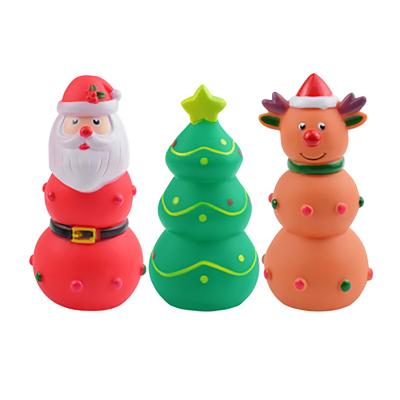 China Hot Selling Viable Viable Silicone Christmas Dogs Pet Voice Toy for sale