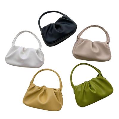 China Fashion trend new fashion trend shoulder bag chain cross-body bag pleated candy color packaging for sale