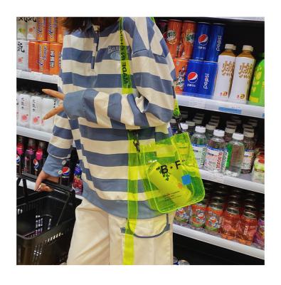 China PVC Ebay Wish Bestsellers Lazada Amazon Girl PVC Cross - Transparent Body Shoulder Bag Jelly Candy Satchel Handbags for sale